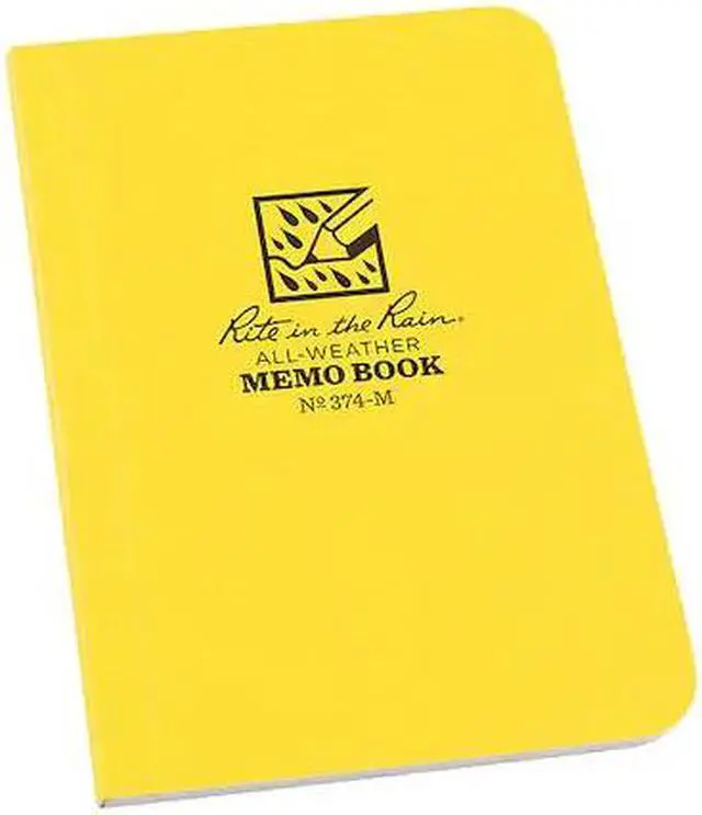 Main image of RITE IN THE RAIN 374-M All Weather Pocket Memo Book,3-1/2x5 in.