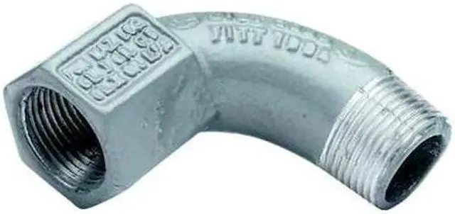 Alt view image 4 of 4 - HUBBELL KILLARK BL-90-1MWW IMC 90 Deg Elbow, 1/2 in, Threaded, Iron, Powder