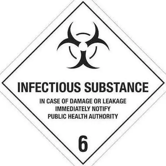 Main image of TAPE LOGIC DL5190 Tape Logic® Labels, "Infectious Substance - 6", 4" x 4",