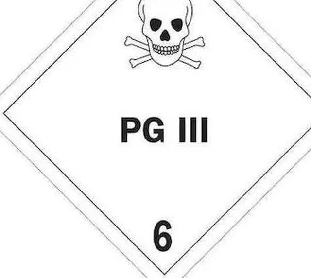 Main image of TAPE LOGIC DL5201 Tape Logic® Labels, "PG III - 6", 4" x 4", Black/White,