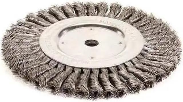 Alt view image 2 of 4 - WEILER 90858 Twist Wire Wheel Wire Brush, Arbor, 8"