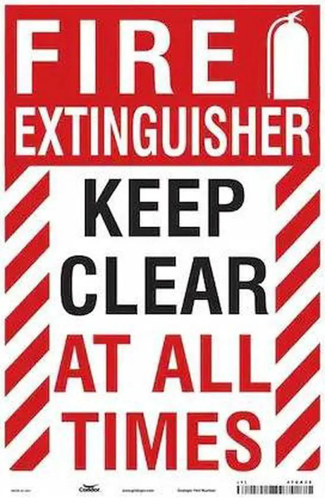 Main image of CONDOR 470A32 Safety Sign,10" W,14" H,0.032" Thickness