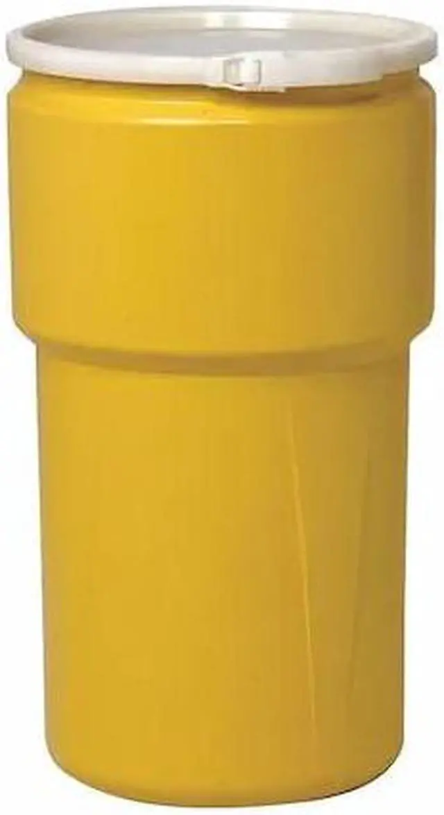 Main image of EAGLE MFG 1652 Open Head Transport Drum, Polyethylene, 20 gal, Unlined, Yellow
