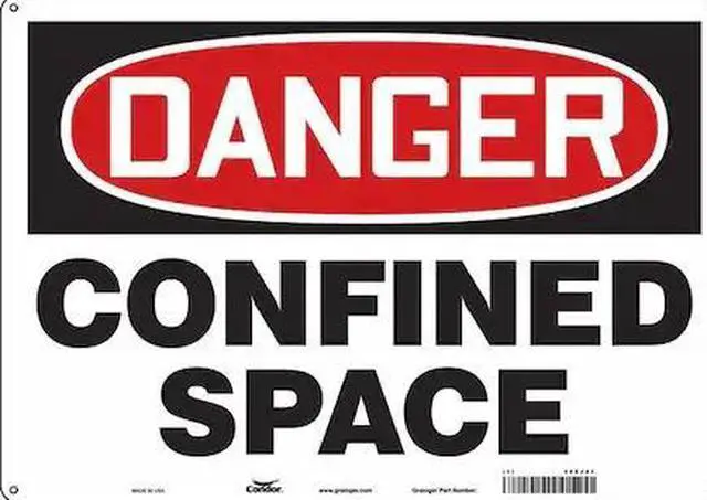Main image of CONDOR 465J27 Safety Sign,14" H,20" W,Plastic, 465J27
