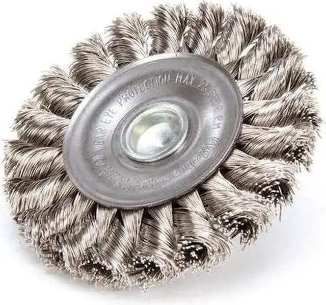 Alt view image 2 of 5 - WEILER 94038 Knot Wire Wheel Wire Brush, Stem, 3-1/4"