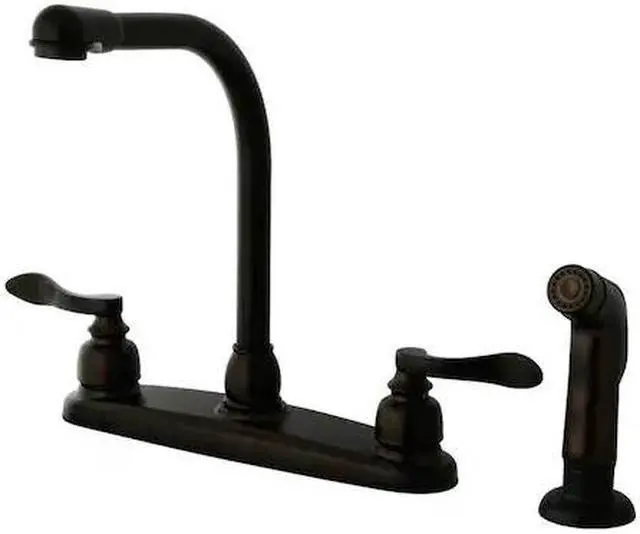 Alt view image 3 of 8 - Kingston Brass KB8755NFLSP NUWAVE FRENCH 8in Centerset High Arch Kitchen Faucet