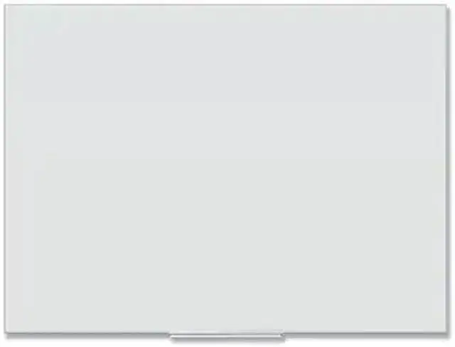 Alt view image 11 of 17 - Floating Glass Ghost Grid Dry Erase Board, 48 x 36 Inches, White Frosted Surface, Frameless UBR2799U0001