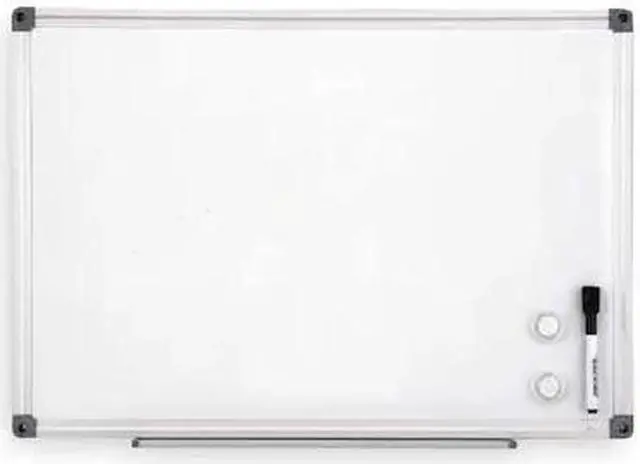 Main image of ZORO SELECT 1NUP1 16"x23" Magnetic Steel Whiteboard, Aluminum Frame