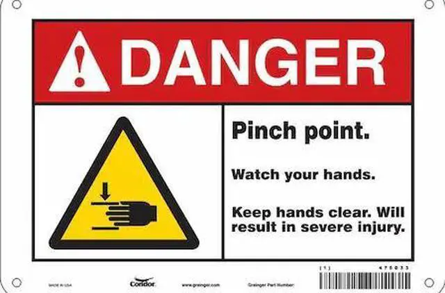 Main image of CONDOR 475D33 Safety Sign, 7 in Height, 10 in Width, Aluminum, Vertical
