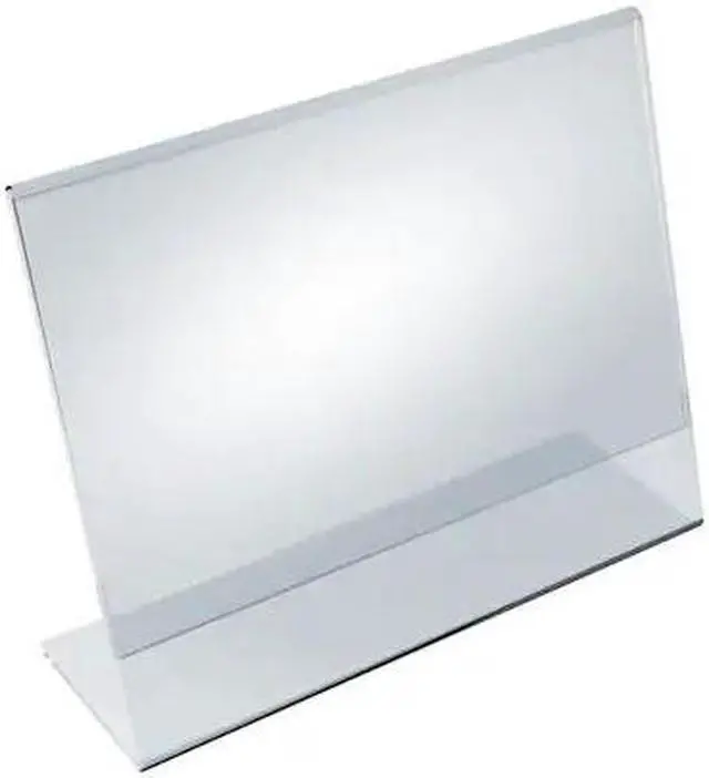 Main image of AZAR DISPLAYS 112715 11"W x 8.5"H Angled Sign Holder, PK10