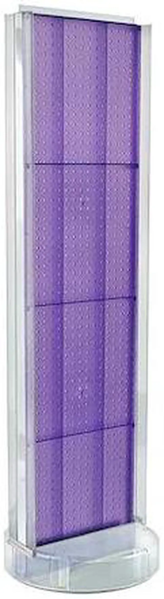 Main image of AZAR DISPLAYS 700788-PUR 2 Sided- Purple Pegboard Floor Display w/C-Channel