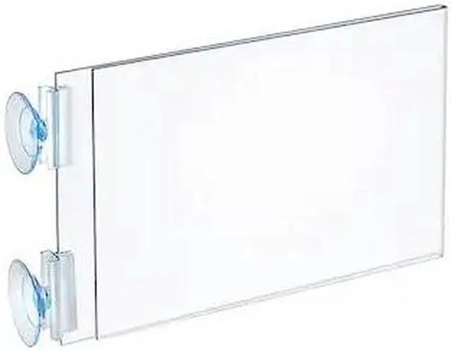 Alt view image 3 of 6 - Azar Two Sided Acrylic Sign Holder with Suction Cup Grippers (106686)