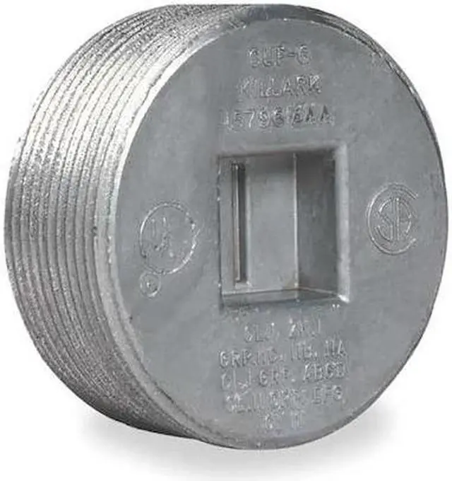 Alt view image 2 of 3 - Hubbell Killark Blank Plugs,Aluminium,Trade Size 2in  CUP-6