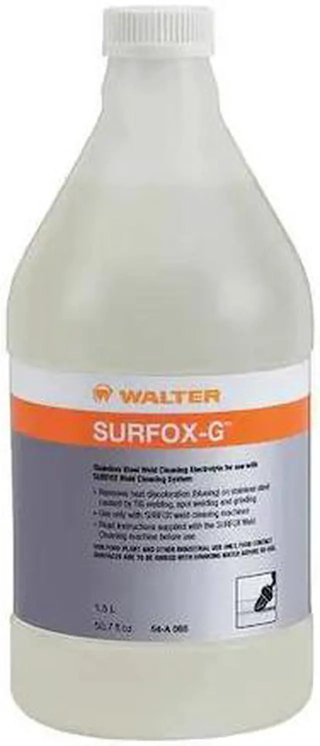 Alt view image 4 of 4 - WALTER SURFACE TECHNOLOGIES 54A065 Weld Cleaning Electrolyte,50.7 oz.