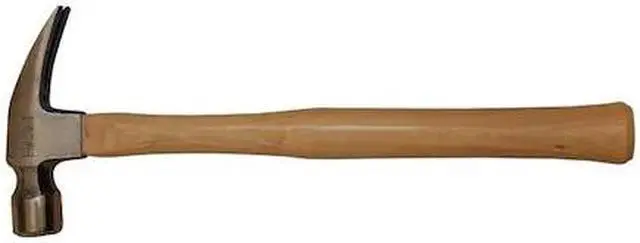 Alt view image 2 of 3 - WESTWARD 6DWH8 Rip-Claw Hammer,Hickory,Milled,24 Oz