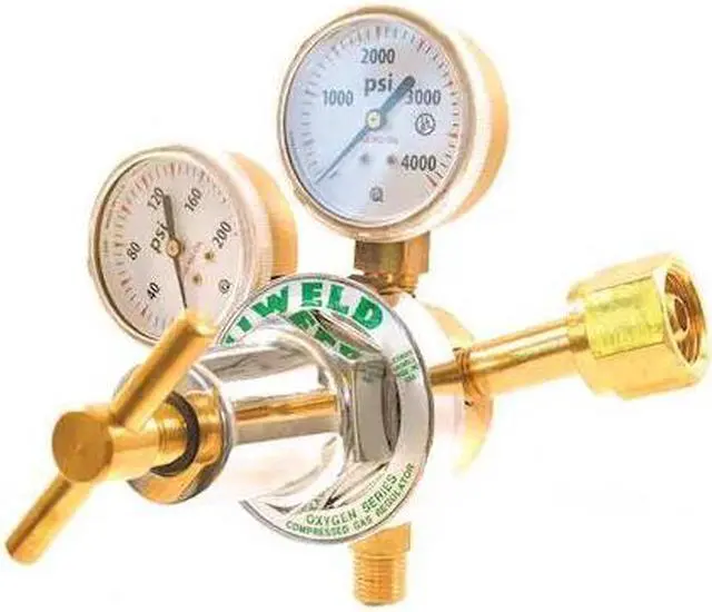 Main image of UNIWELD RUH8210 Stage Regulator, Oxygen, Single Stage, 0.908"-14 Inlet,