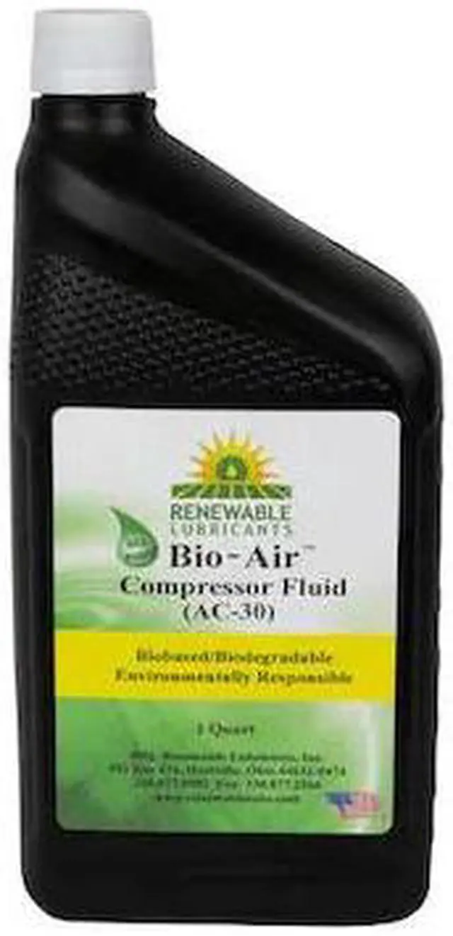 Alt view image 2 of 2 - Renewable Lubricants Compressor Oil,1 qt,30 HAWA 84201