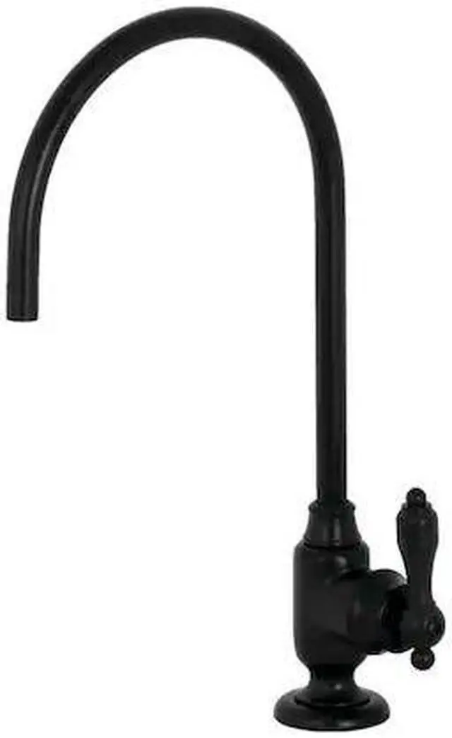 Alt view image 2 of 10 - Kingston Brass KS5190TAL Traditional Tudor Single-Handle Water Filtration Faucet - Matte Black