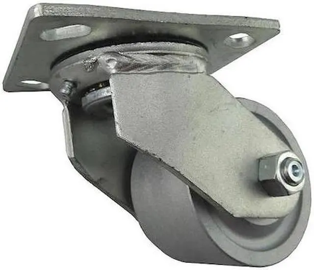 Main image of ZORO SELECT 1NWL2 Swivel Plate Caster,Cast Iron,3-1/4 in,700 lb