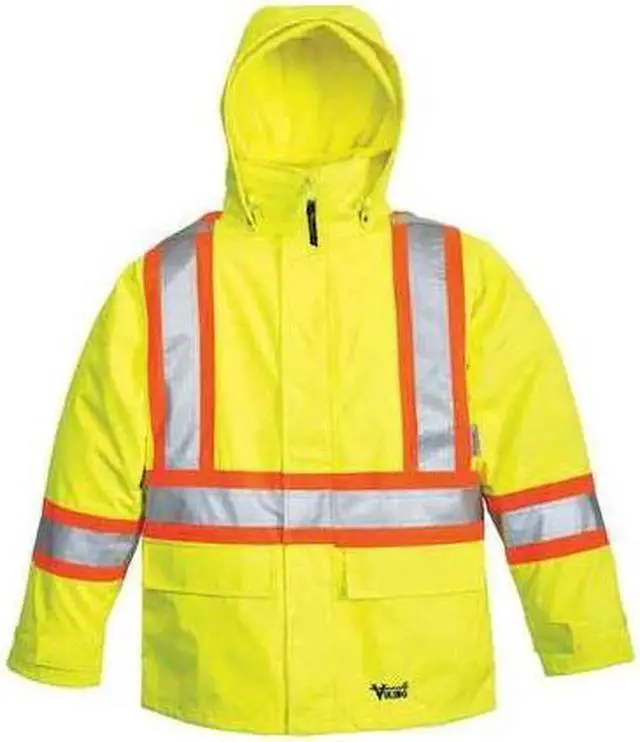 Main image of VIKING 6400JG-L 3-in-1 Tri-Zone Rain Jacket, 300 Denier Polyester/PVC, Class 3