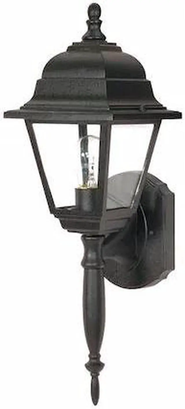 Main image of NUVO 60-3455 Briton 1-Light 18 in. Wall Lantern with Clear Seed Glass