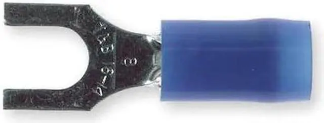 Alt view image 2 of 2 - STA-KON RB14-8F 18-14 AWG Nylon Fork Terminal #8 Stud PK100