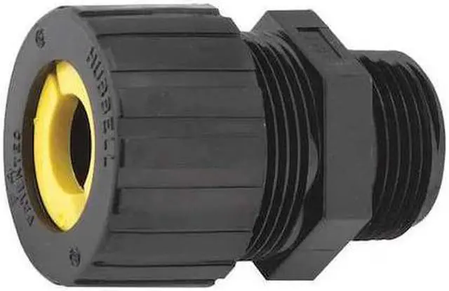Alt view image 2 of 2 - Liquid Tight Cord Connector,  0.50" to 0.63" Cord Dia. Range,  3/4" MNPT,  Nylon
