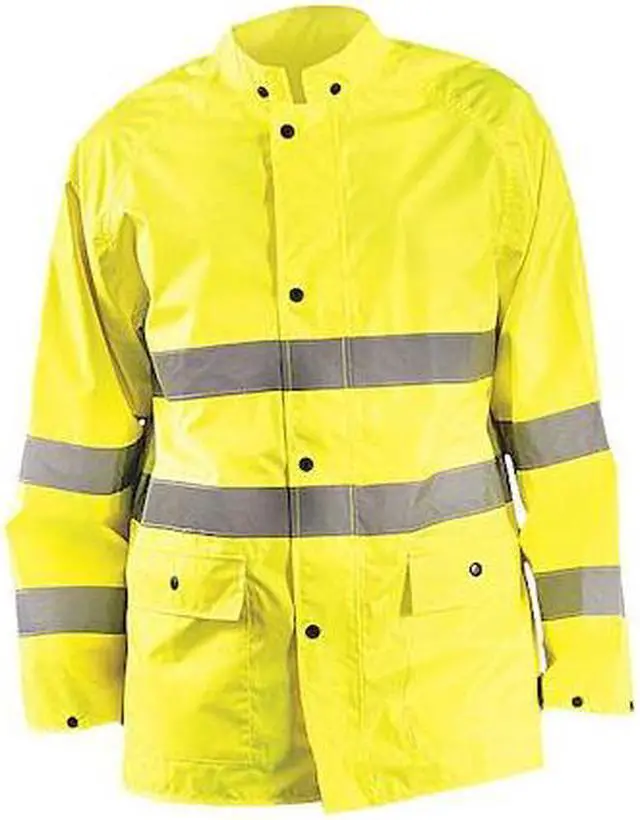 Main image of OCCUNOMIX LUX-TRJKT-YL Jacket,Yellow,Polyester,L,Fits Chest 52"