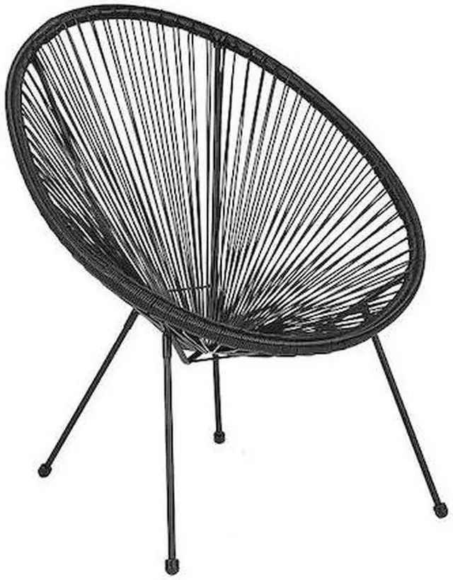 Main image of Valencia Oval Comfort Series Take Ten Black Rattan Lounge Chair