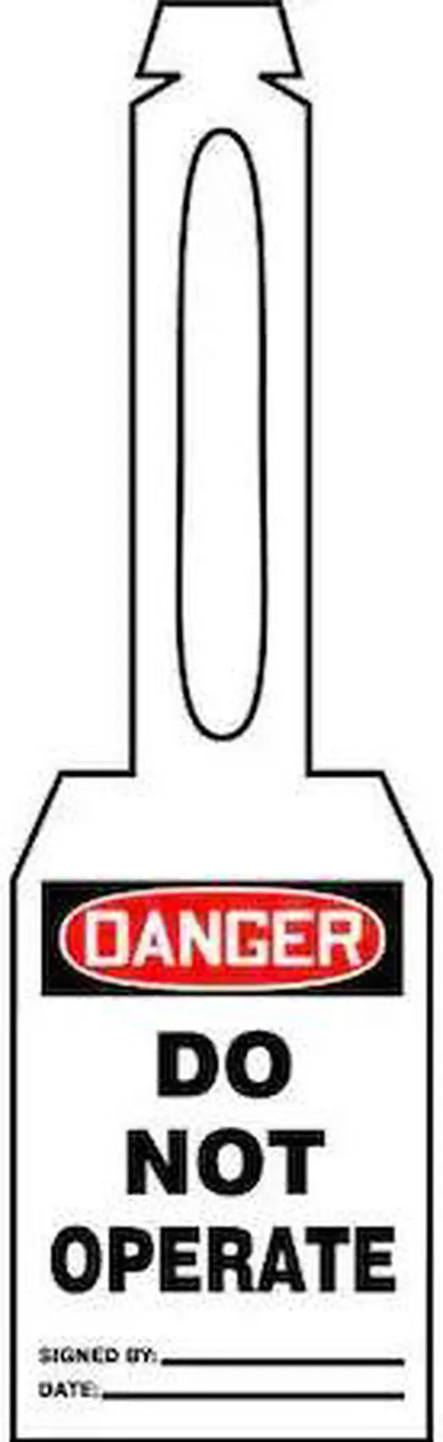 Main image of ACCUFORM TAL350 Danger Tag,5-1/4 x 3-1/4 In,Plstc,PK25