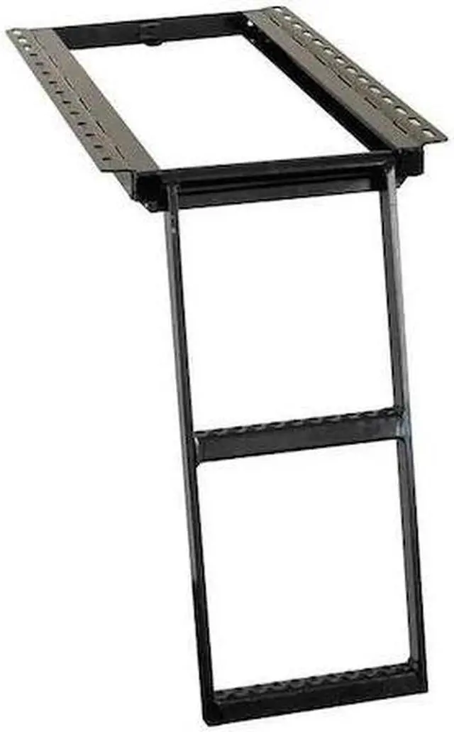 Alt view image 3 of 3 - BUYERS PRODUCTS 5232000 16 7/8 in W Powder Coated Steel Retractable Truck Step