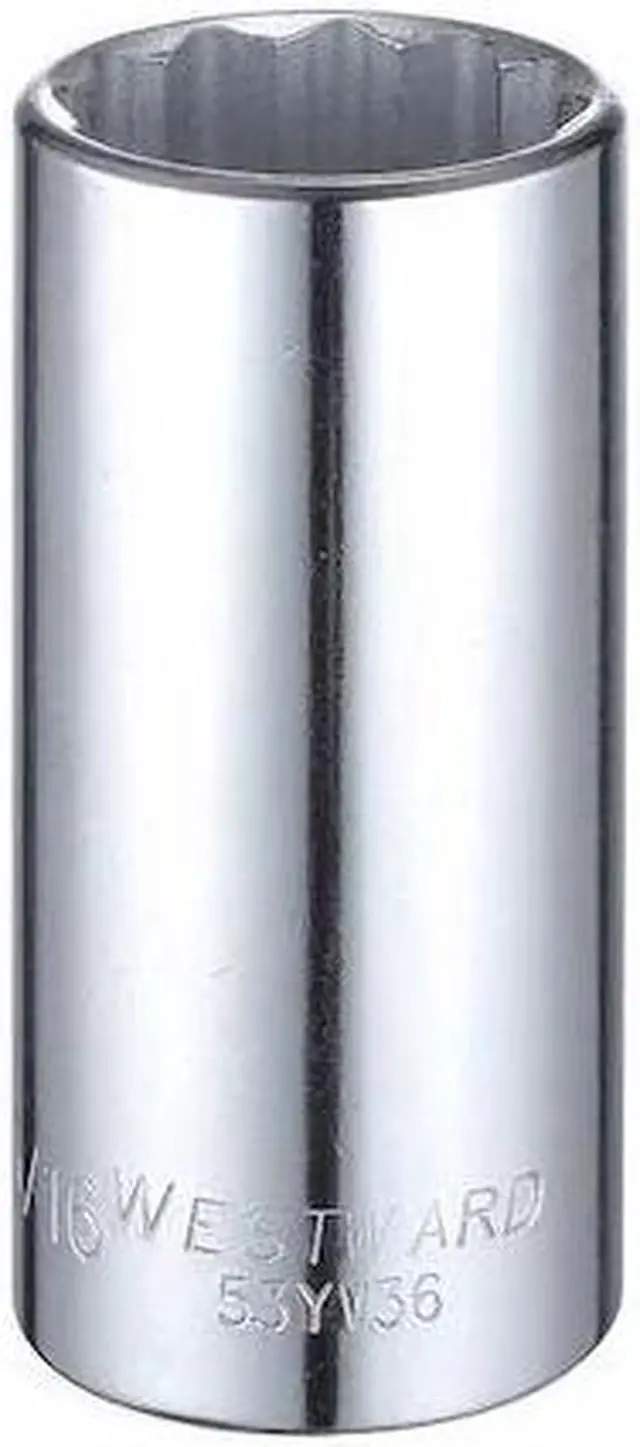 Main image of WESTWARD 53YV36 1/2" Drive, SAE Socket, 1-3/16" Socket Sz, 12 Pts