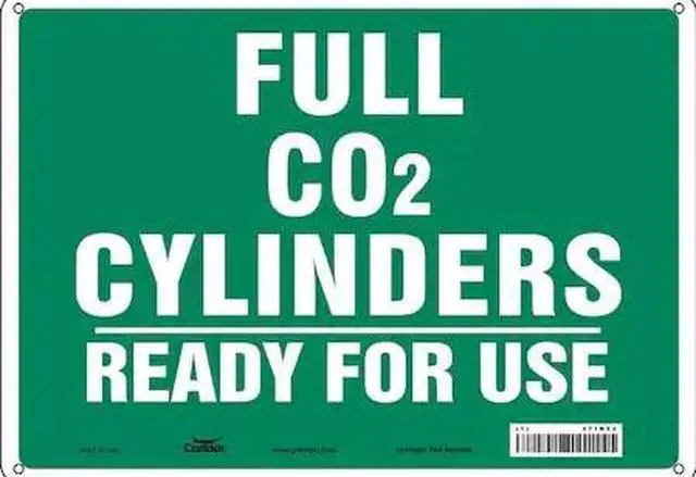Main image of CONDOR 471N23 Safety Sign, 10 in Height, 14 in Width, Aluminum, Horizontal