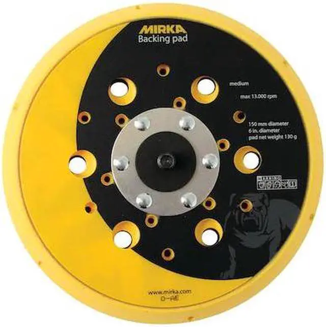 Alt view image 4 of 5 - Mirka 6" Grip 48 Hole Vacuum Pad 916gv48