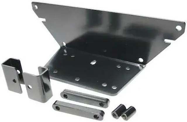 Alt view image 2 of 2 - Polaris Ranger Winch Mount Black Steel Bulldog Winch