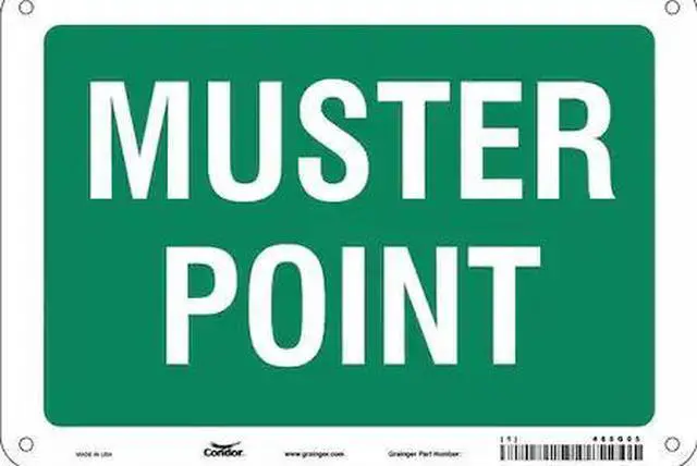 Main image of CONDOR 485G05 Safety Sign, 7 in Height, 10 in Width, Aluminum, Vertical