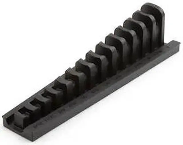 Alt view image 2 of 6 - tekton 13-tool 3/8 inch drive crowfoot wrench organizer rack, black (5/16-1 in.) | org26113