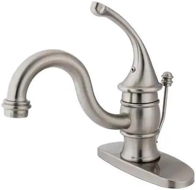 Alt view image 3 of 5 - Kingston Brass KB3408GL Single Handle Mono Deck Lavatory Faucet with Retail Pop-