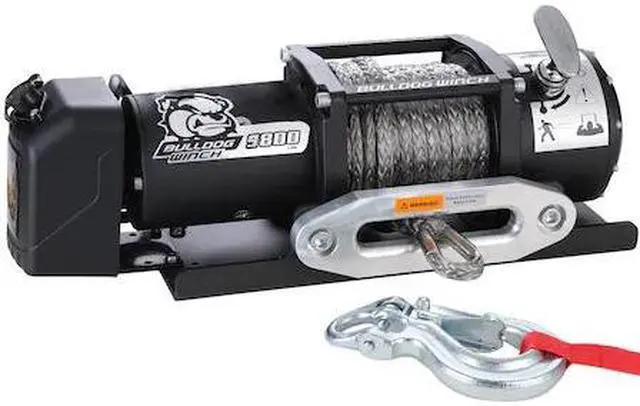 Alt view image 2 of 2 - 9800 Lb Trailer Winch Synthetic Rope Bulldog Winch