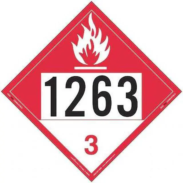 Main image of LABELMASTER ZEZ91263 Combustible Liquid Placard,Vinyl,PK25