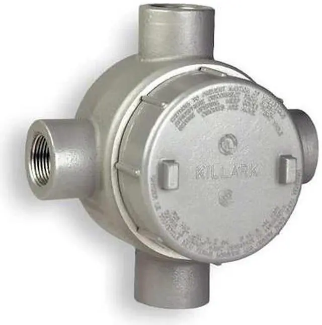 Alt view image 2 of 2 - Hubbell Killark Conduit Outlet Body,Iron,X,3/4 In.  GECXT-2M