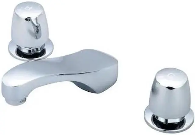 Main image of CENTRAL BRASS 3127-AVN1 Slow-Close Two Handle Widespread Bathroom Faucet, NPS,