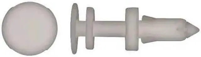 Main image of ZORO SELECT 2029PK Push-In Rivet, Dome Head, 1/4 in Dia., 11/16 in L, Nylon