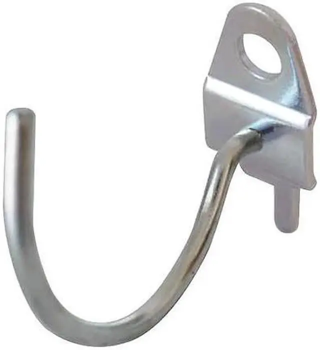 Main image of ZORO SELECT 5TPE7 Curved Pegboard Hook,2 In ID,PK10