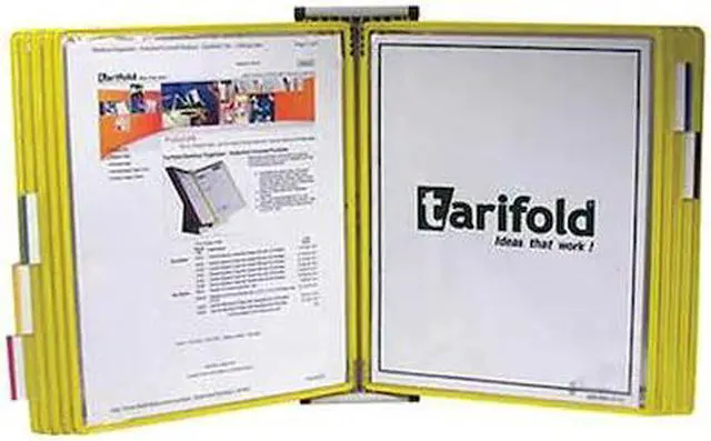 Main image of Tarifold Wall Unit Organizer - 10 Yellow Pockets