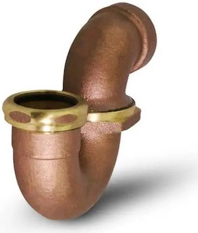 Main image of EVERFLOW 21317 SWTx1-1/2" LA Pattern Trap for Tubular Drain Applications, Brass