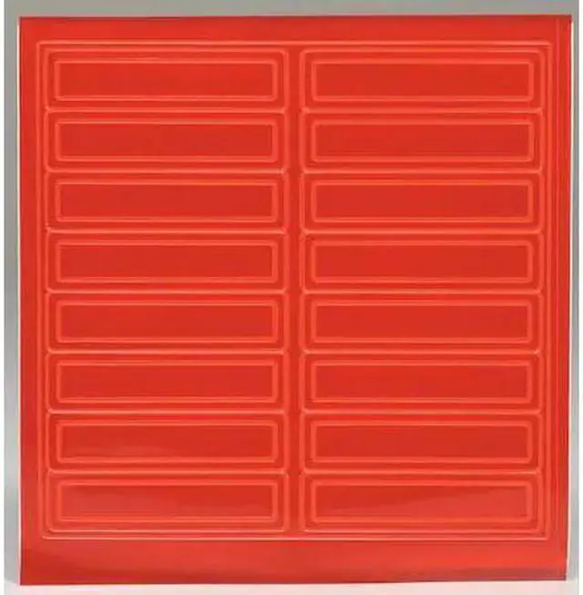 Main image of ACCUFORM LHR104RD Hard Hat Label, 1 In. H, 4 In. W, PK16, Legend Style: Blank