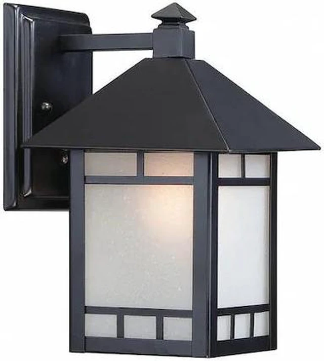 Main image of NUVO 60-5601 Drexel 1-Light 7 in. Outdoor Wall Fixture with Frosted Seed Glass