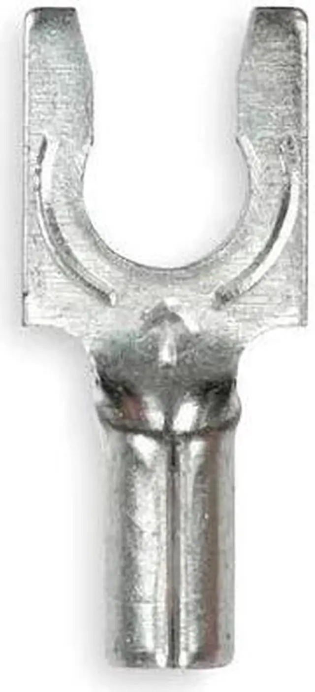 Alt view image 2 of 2 - 3M MU18-8FLX Fork Terminal, #8 Stud Size, 18 AWG, 600 V, Bare Insulated, Bare,