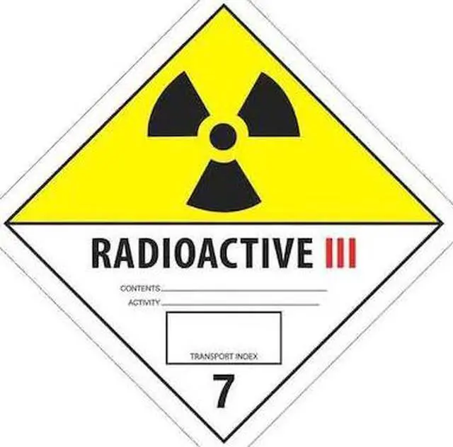 Main image of TAPE LOGIC DL5243 Tape Logic® Labels, "Radioactive III", 4" x 4",